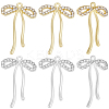 12Pcs 2 Colors Alloy Micro Pave Cubic Zirconia Pendants FIND-BBC0003-41-1