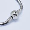 Tarnish Resistant 304 Stainless Steel European Style Bracelets for Jewelry Making PPJ-F002-01B-4