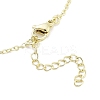 Brass Micro Pave Clear Cubic Zirconia Pendant Necklaces NJEW-B101-03G-02-3