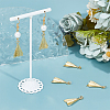 6Pcs Rack Plating Brass Pendants KK-BBC0012-57-4