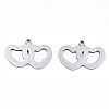 Non-Tarnish Valentine's Day 201 Stainless Steel Charms LS-STAS-S081-078-1