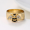 Zinc Alloy and Rhinestone Finger Rings FS-WGB1C3B-05-1