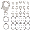 400Pcs Zinc Alloy Lobster Claw Clasps FIND-SP0001-33P-1