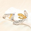 304 Stainless Steel Two-tone Stud Earrings for Women EJEW-R023-01GP-04-2