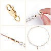 10Pcs Brass Lobster Claw Clasps KK-BBC0024-53-4