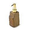 Raw Natural Tiger Eye Pump Press Bottles G-B131-02D-1