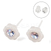 Hypoallergenic Bioceramics Zirconia Ceramic Stud Earrings EJEW-C111-10B-2