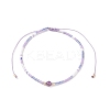 Mixed Natural Gemstone & Glass Seed Beaded Bracelets BJEW-JB08950-4