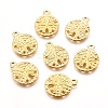 Tibetan Style Alloy Pendants X-TIBEP-GC017-G-NR-1