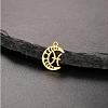 Real 18K Gold Plated 304 Stainless Steel Pendants STAS-R003-02G-01-1