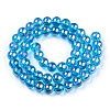 Electroplate Transparent Glass Beads Strands LS-GLAA-T032-T8mm-AB06-3