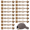 40Sets Iron Baseball Hat Cap Buckle Strap Clasp Clip Kit FIND-BC0014-10AB-1
