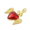 Rack Plating Brass Enamel Pendants KK-S380-33G-C-2