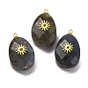 Natural Labradorite Pendants G-B089-01G-04-1