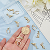 12Pcs 3 Style Brass Micro Pave Cubic Zirconia Pendants KK-BBC0019-41-3