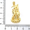 Rack Plating Brass Micro Pave Cubic Zirconia Pendants KK-Z063-09G-03-3