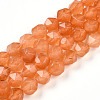 Dyed Natural White Jade Beads Strands G-T139-8mm-46R-2