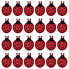 24Pcs Polyester Embroider Thread Iron on/Sew On Patches PATC-FG0003-26-1