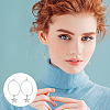60Pcs 3 Colors Long-Lasting Plated Brass Hoop Earrings Findings KK-CN0003-12-6