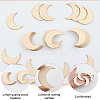 50Pcs Wood Cutouts DIY-SP0004-64D-01-4