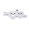 Non-Tarnish Valentine's Day 201 Stainless Steel Charms STAS-S081-091-1