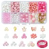 DIY Round Acrylic & Glass Beads Bracelets Jewelry Kits DIY-FS0006-29A-1