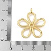 Rack Plating Brass Pendants KK-G515-25G-3