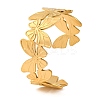 304 Stainless Steel Cuff Bangles for Women BJEW-D048-04G-1