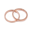 Rack Plating Brass Linking Rings KK-P286-01B-RG-2