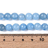 Dyed Natural White Jade Beads Strands G-T139-8mm-60-15-5