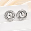 304 Stainless Steel Stud Earrings EJEW-D319-10P-3