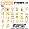 26Pcs 26 Styles 304 Stainless Steel Pendants STAS-YW0002-78G-2