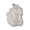 Non-Tarnish 201 Stainless Steel Pendants STAS-C095-10P-1