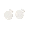 Ion Plating(IP) 304 Stainless Steel Stud Earring Findings STAS-G178-01S-12mm-1