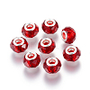 Handmade Glass European Beads LS-X-GPDL25Y-76-1