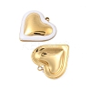 304 Stainless Steel Enamel Pendants STAS-P380-09G-03-2