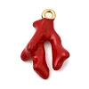 304 Stainless Steel Enamel Pendants STAS-P431-32G-01-1