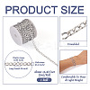 Oxidation Aluminum Curb Chains CHA-TA0001-18S-4
