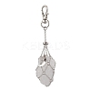 Moon Alloy Swivel Lobster Claw Clasps & Brass Cable Chains AJEW-JB01337-03-2