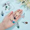 10Pcs 10 Style Natural & Synthetic Gemstone Pendants G-BC0001-14-3