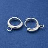 201 Stainless Steel Huggie Hoop Earring Findings STAS-P283-01X-S-2