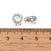 Rack Plating Brass Micro Pave Clear Cubic Zirconia Enhancer Shortener Bails KK-F883-12P-3
