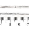 2mm Rack Plating Brass Satellite Chain Necklaces for Women Men MAK-L044-33P-5