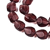 Frosted Glass Beads Strands GLAA-T023-30E-3