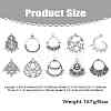 40Pcs 10 Styles Tibetan Style Retro Zinc Alloy Connector Charms FIND-CJ0003-60-8