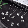 100Pcs 5 Style Tibetan Style Alloy Pendants PALLOY-SC0003-96-3