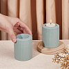 Ceramic Whiteware Candle Holder DJEW-WH0068-01B-3
