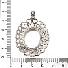 Brass Pendant Cabochon Settings KK-M313-21P-3