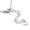 Tarnish Resistant 201 Stainless Steel Link Bracelets with Cable Chains BJEW-P297-01P-B-3