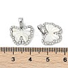 Natural White Shell Butterfly Charms KK-U043-24P-3